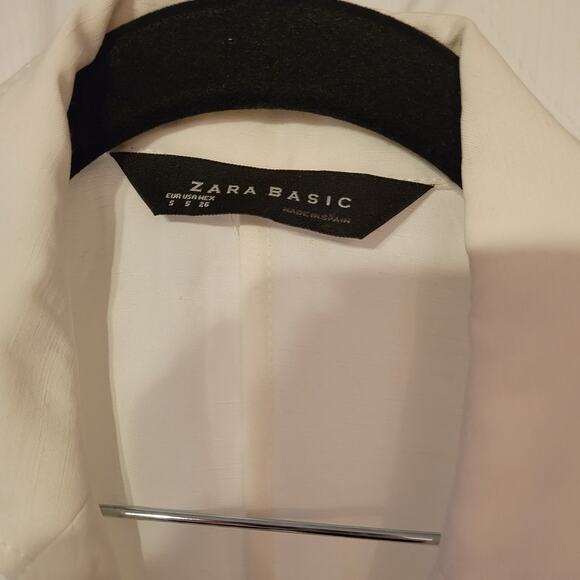 Zara, S | Wrap Midi White T Shirt Dress Linen Blend - Picture 5 of 8